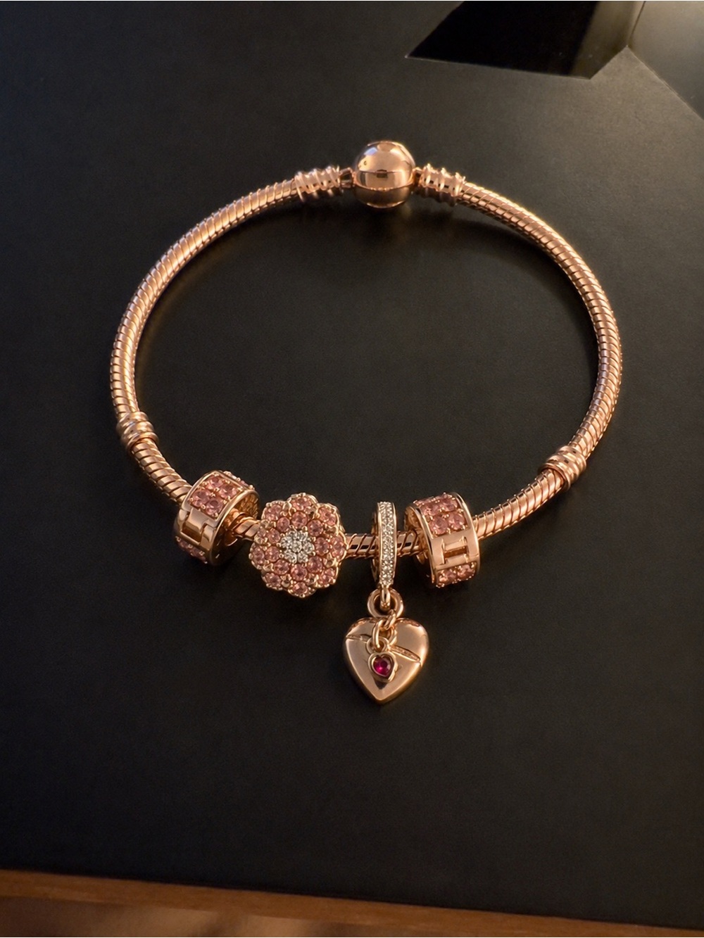 29 Pretty in Pink Charm Bracelet 💕